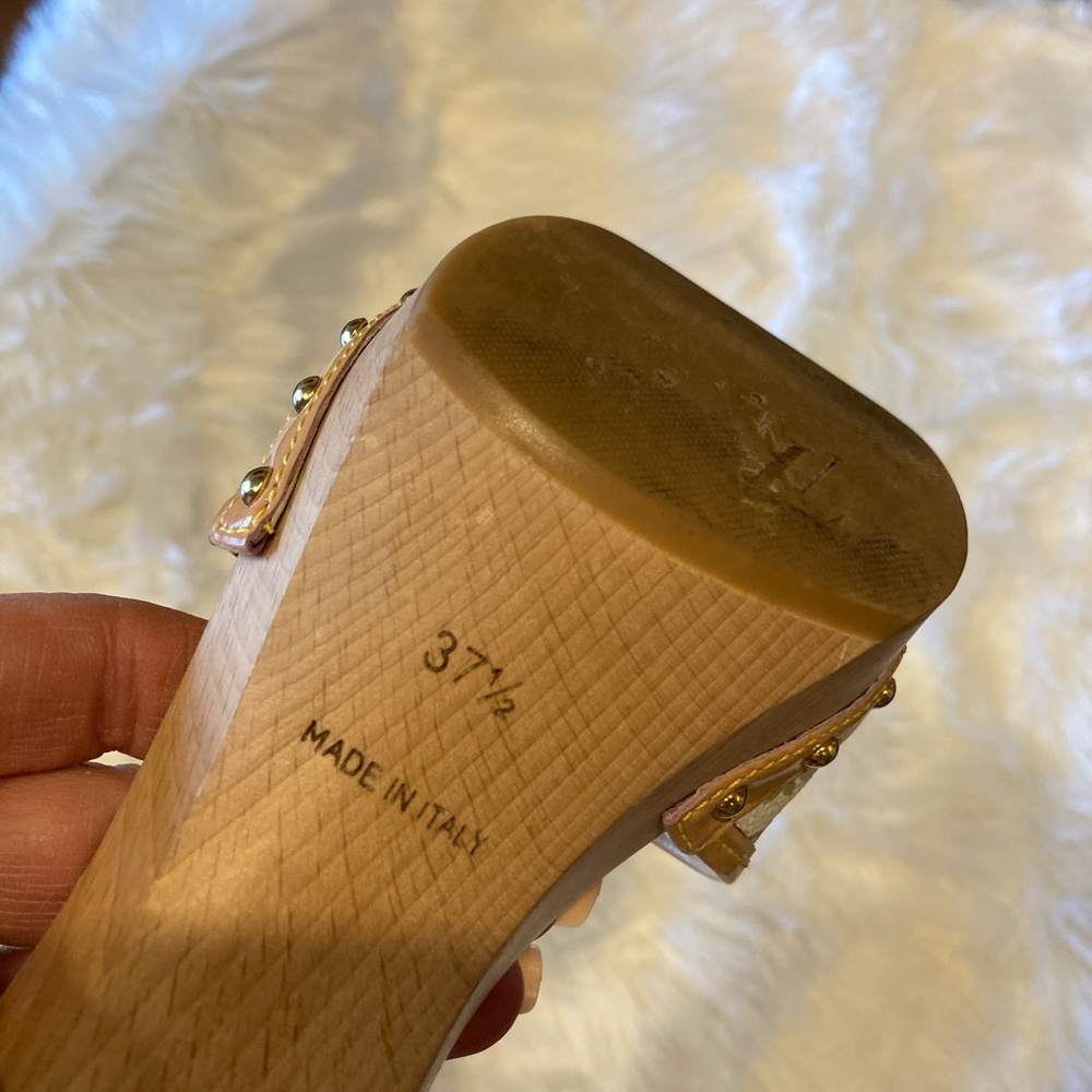 Louis Vuitton Multi Color Heels Sandals Shoes 7.5 - Picture 12 of 12